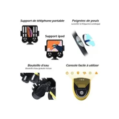 Vélo spinning haute qualité pour training à domicile avec écran LCD multifonctions