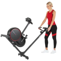 Vélo stationnaire avec écran LCD et bande passante 8 niveaux - Fonctionnement à piles