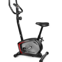 Vélo stationnaire d'appartement ergomètre avec écran LCD multifonctions et pédales antidérapantes