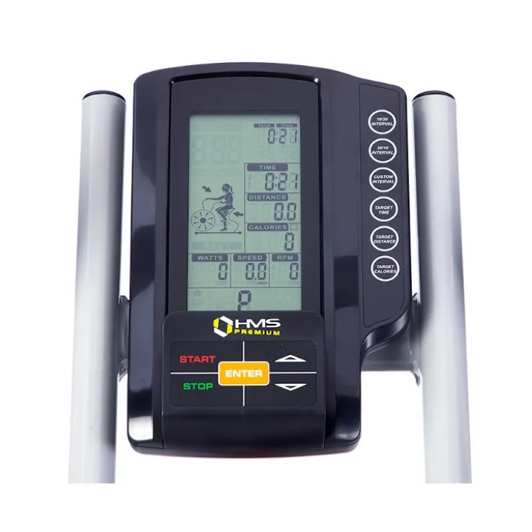 Vélo training Air Bike avec écran LCD multifonctions pour sport à domicile