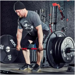 Wagon Wheel 30 kg - Poids de musculation avec diamètre olympique ATX en caoutchouc premium
