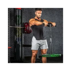 Wrist Roller ATX professionnel avec mousqueton et sangle en nylon pour musculation des avant-bras