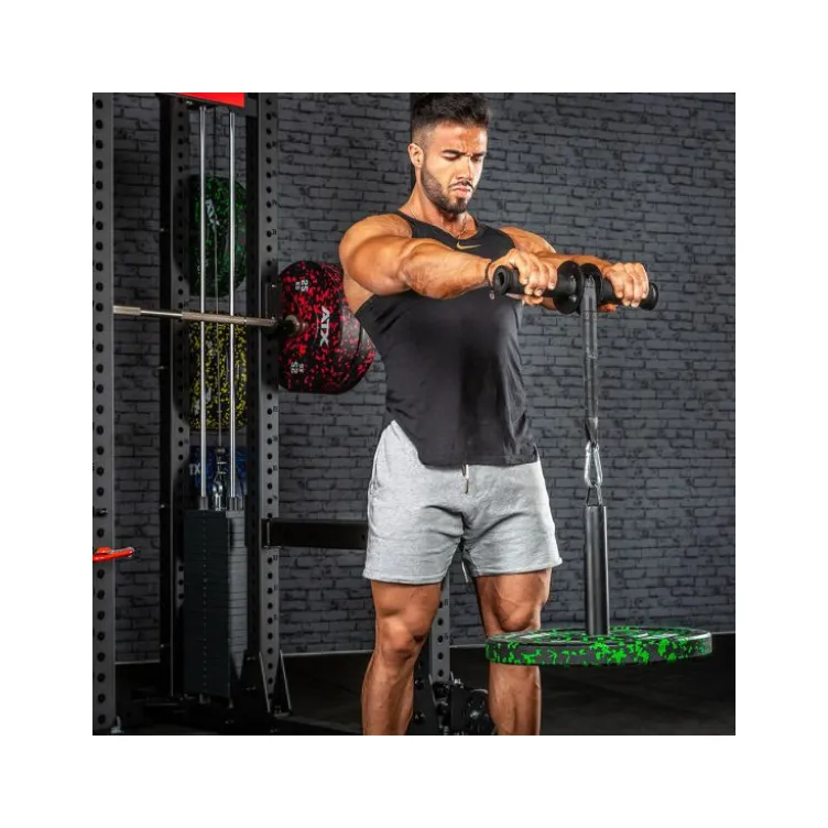 Wrist Roller ATX professionnel avec mousqueton et sangle en nylon pour musculation des avant-bras