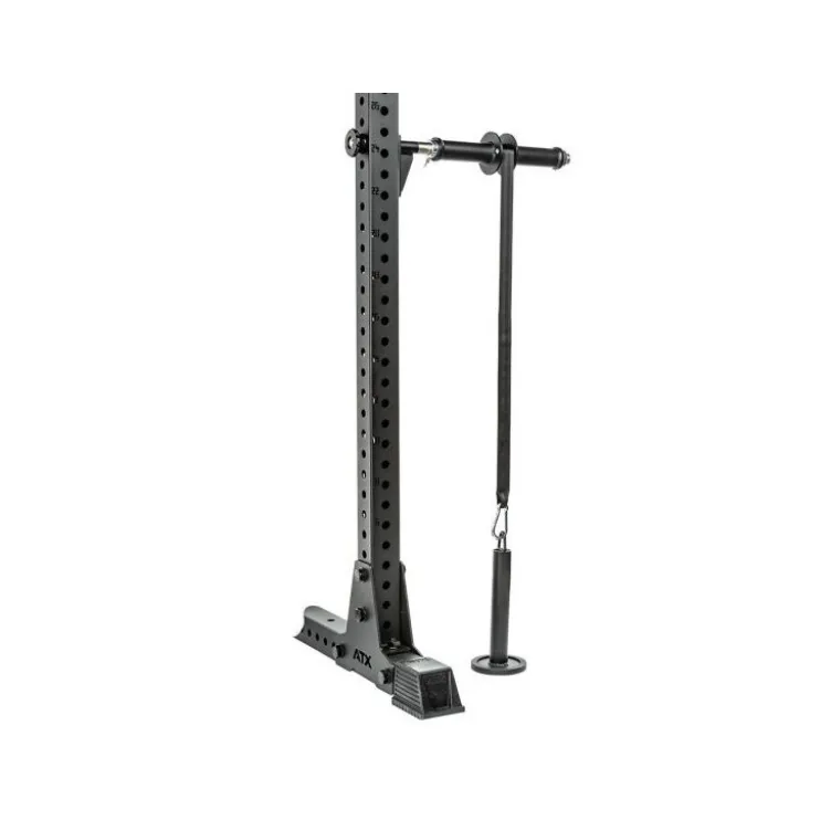 Wrist Roller ATX professionnel avec mousqueton et sangle en nylon pour musculation des avant-bras