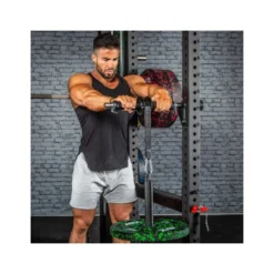 Wrist Roller ATX professionnel avec mousqueton et sangle en nylon pour musculation des avant-bras